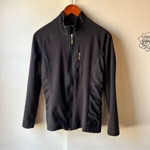 Danskin Womens Black Lightweight Jacket Small Zip Up